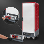 Thumbnail image #4 for Metro C5 Insulation Armour C539-CFS-4 Mobile Full-Height Combination Heated Holding & Proofing Cabinet, Red, 34 Hotel Pan Capacity