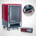 Thumbnail image #4 for Metro C5 3 Series Half-Height Mobile Heated Holding Cabinet with Clear Polycarbonate Door and Fixed Wire Slides