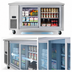 Thumbnail image #4 for Everest Refrigeration ETGR2 Two-Section Undercounter/Worktop Glass Door Refrigerator, 18 Cu. Ft.