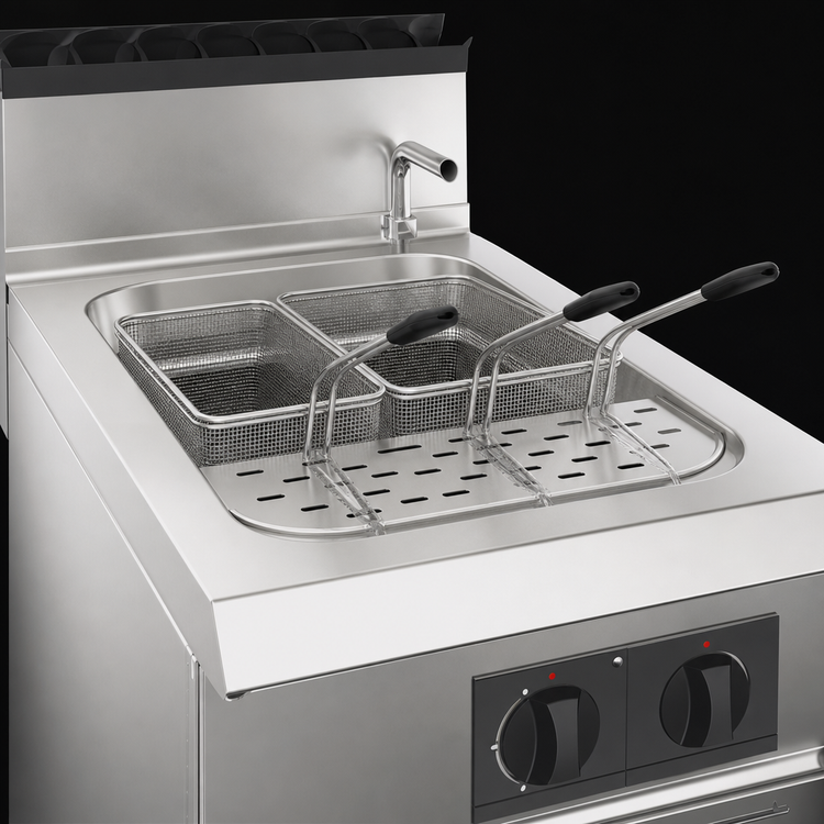 Product image #4 for Trento Single Tank Natural Gas Pasta Cooker with Top-Mount Faucet, 11.89-Gallon Floor Model