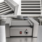 Thumbnail image #5 for Winco Benchmark 62010 10-Hot-Dog Countertop Roller Grill, Stainless Steel, 120V