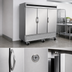 Thumbnail image #4 for IKON Refrigeration Three-Section Reach-In Freezer, 66 Cu. Ft., Stainless Steel, Bottom-Mounted Self-Contained, 115/208-230V