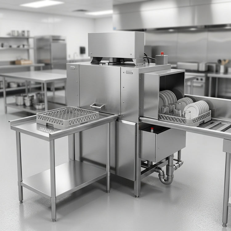 Product image #3 for American Dish Service ADC-44 High Temp Conveyor Dishwasher - Right to Left Feed