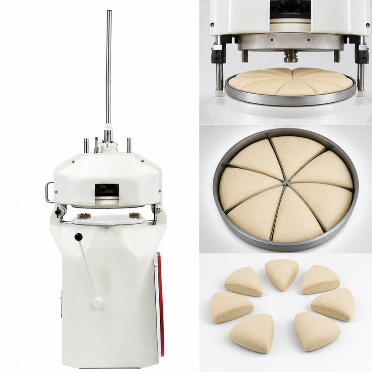 Product image #4 for Erika Record Semi-Automatic 7-Part Divider/Rounder with 8/251 RH Removable Knife Head