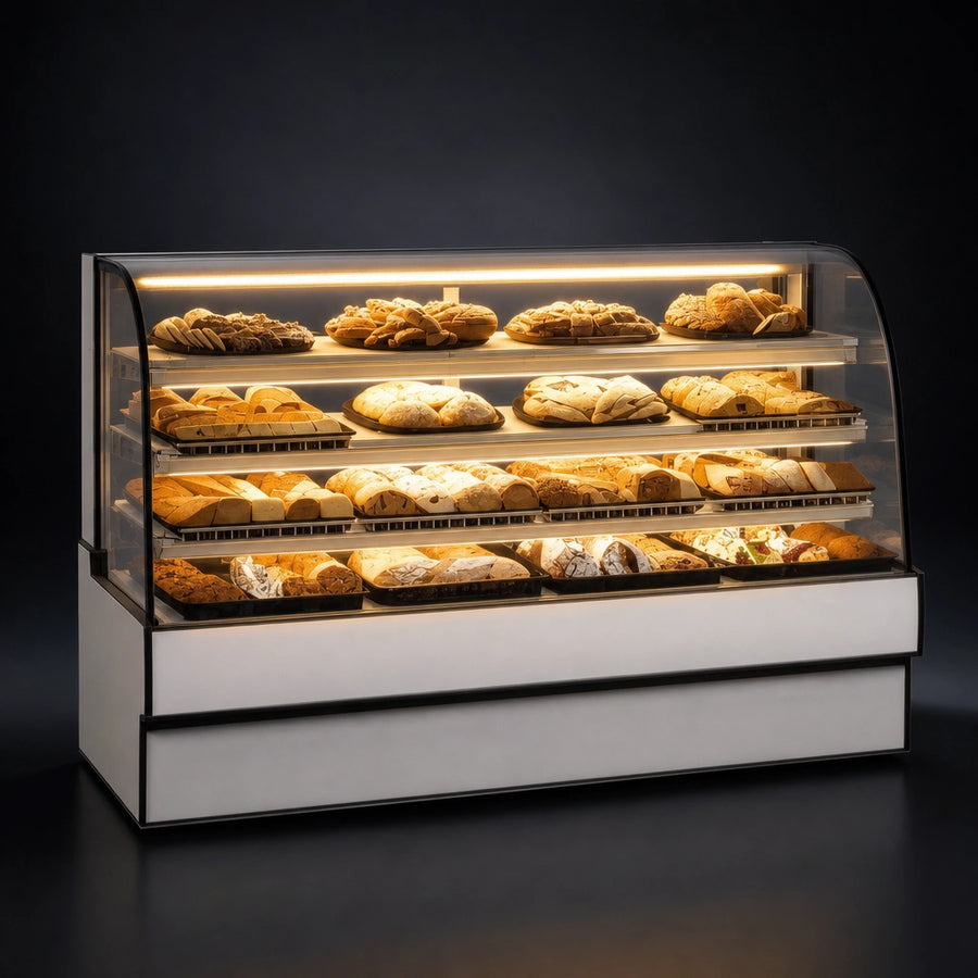 3500K LED Top Light and Lighted Shelves