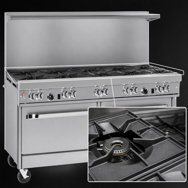 Product image #4 for Southbend Ultimate 60-Inch Gas Restaurant Range with 48-Inch Griddle and 2 Cabinet Bases