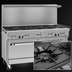 Thumbnail image #4 for Southbend Ultimate 60-Inch Gas Restaurant Range with 48-Inch Griddle and 2 Cabinet Bases