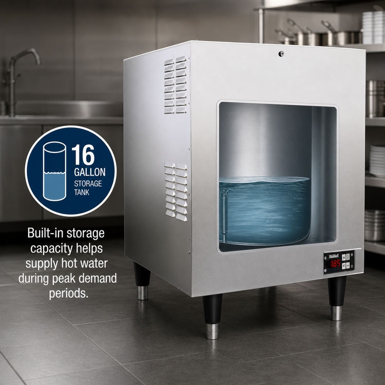 Product image #4 for Hubbell J1640 Electric Booster Heater, 16-Gallon Stainless Steel Tank, 40.5 kW