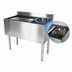 Thumbnail image #4 for CHOICE 42-Inch Stainless Steel Underbar Combo Ice Bin/Cocktail Unit with Right-Side 6-Bottle Storage