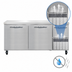 Thumbnail image #4 for Continental Refrigerator FA68N 68-Inch Two-Section Worktop Freezer with Solid Doors