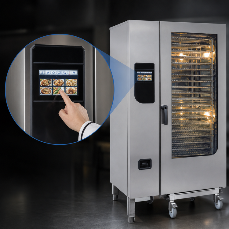 Product image #4 for Henny Penny FlexFusion Platinum Boilerless Electric Floor Model Combi-Steamer Oven with Trolley
