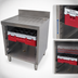 Thumbnail image #4 for Advance Tabco Special Value Underbar Closed Glass Rack Cabinet with Drainboard Top, 24