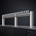Thumbnail image #4 for Metropolis M 24-Faucet Countertop Glycol-Cooled Draft Beer Tower, 84-Inch Wide, Polished Stainless Steel