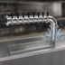 Thumbnail image #5 for Glastender Single-Column Countertop Pipe Cantilever Draft Dispensing Tower with 8 Stainless Steel Faucets, Air-Cooled, Mirror Finish