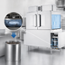 Thumbnail image #4 for Hobart Warewash Flow CL44-ADV+BUILDUP Single-Tank Conveyor Dishwasher with Drain Water Energy Recovery, 202 Racks/Hour
