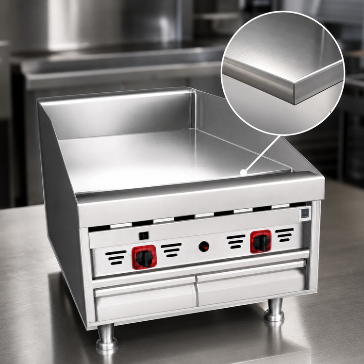 Product image #4 for MagiKitch'n Countertop Gas Griddle with Electric Thermostat and Matchless Ignition