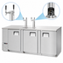 Thumbnail image #4 for Everest Refrigeration Three-Section Direct Draw Keg Refrigerator, 4 Half-Barrel Keg Capacity, 2 Stainless Steel Draft Towers