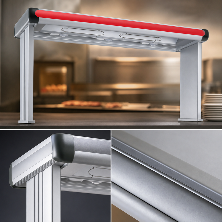 Product image #4 for Hatco Glo-Ray GR2AL-24 Lighted Infrared Strip Heater, 27-1/2 Inch Wide, Aluminum, 470 Watt