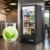 Thumbnail image #4 for True Pass-Thru Glass Door Merchandiser Refrigerator, 1 Section, Black, Low-E Glass Doors, 115V