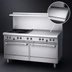 Thumbnail image #4 for Garland US Range U Series 60-Inch Gas Restaurant Range with 2 Open Burners, 48-Inch Griddle, Standard Oven and Storage Base