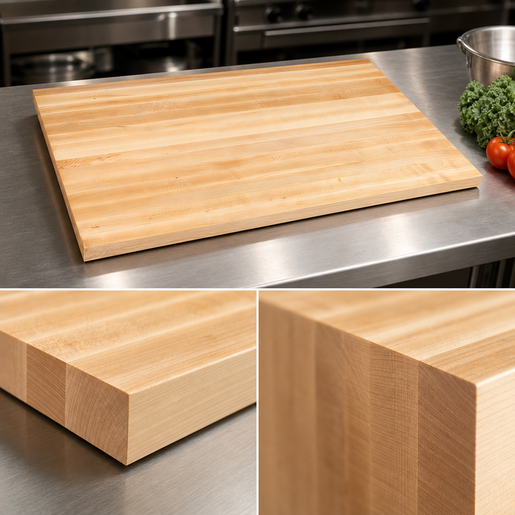 Product image #4 for John Boos Boos Block 42-Inch x 27-Inch Edge Grain Maple Kitchen Countertop, Penetrating Oil Finish