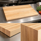 Thumbnail image #4 for John Boos Boos Block KCT4227-O 42"W x 27"D Maple Edge-Grain Kitchen Countertop, 1-1/2" Thick, Flat No-Backsplash, Oil Finish