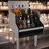 Thumbnail image #4 for Glastender Free-Standing 4-Step Underbar Liquor Steps, 18W x 24D Inches, Stainless Steel