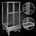 Thumbnail image #4 for Cres Cor Stainless Steel Roll-In Rack with 16 Adjustable Universal Slides for 18 x 26 or 12 x 20 Pans