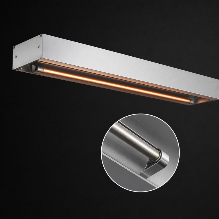 Product image #4 for Hatco Glo-Ray® 42-Inch Single Unlighted Infrared Strip Heater, Aluminum, 950 Watts