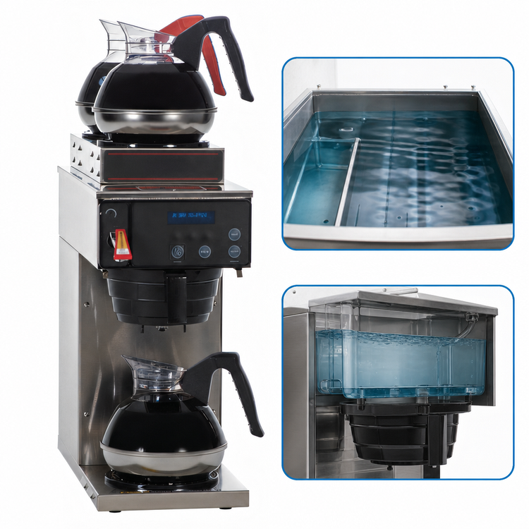 Product image #4 for BUNN AXIOM®-DV-3 Single Automatic Fill Commercial Drip Coffee Brewer, Dual Voltage, 3 Warmers, 200 oz Tank