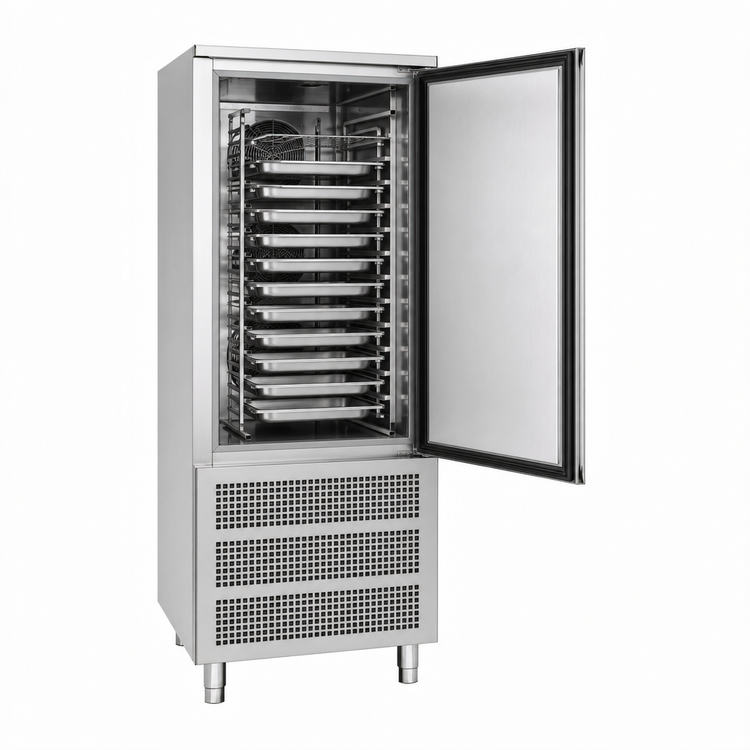 Product image #4 for Delfield Reach-In Single-Section Blast Chiller/Shock Freezer with 15 Pan Capacity, Self-Contained Refrigeration