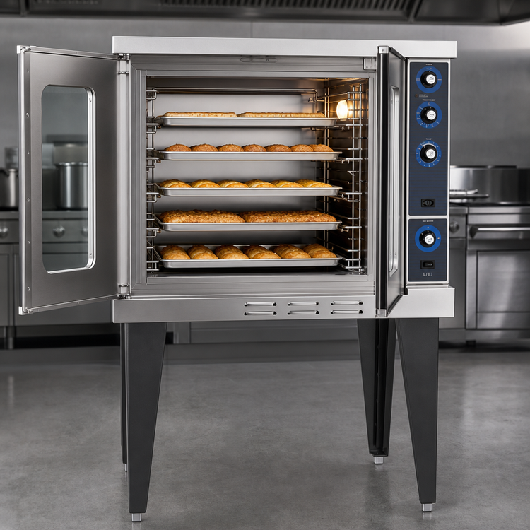 Product image #4 for Duke 613Q-G3XX Single Deck Deep Depth Gas Convection Oven with Solid State Controls