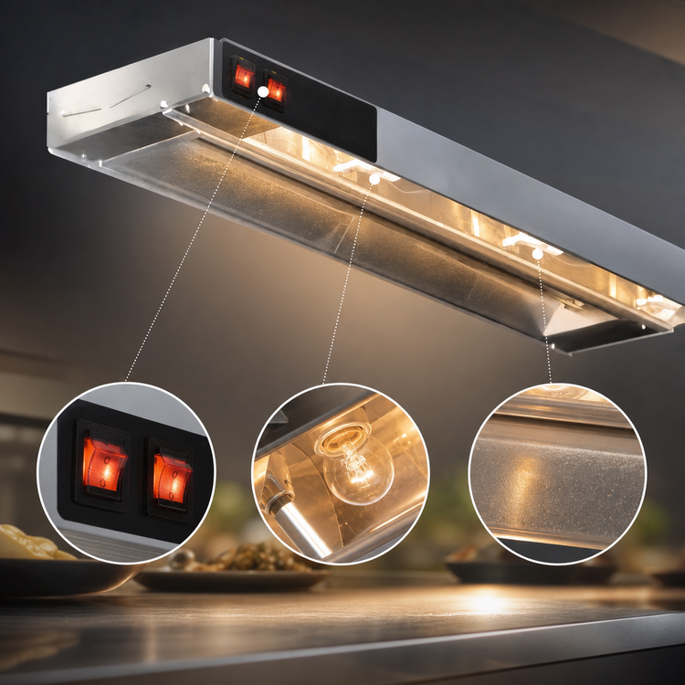 Product image #4 for Eagle RedHots 66-Inch High-Watt Lighted Strip Heat Lamp, 240V