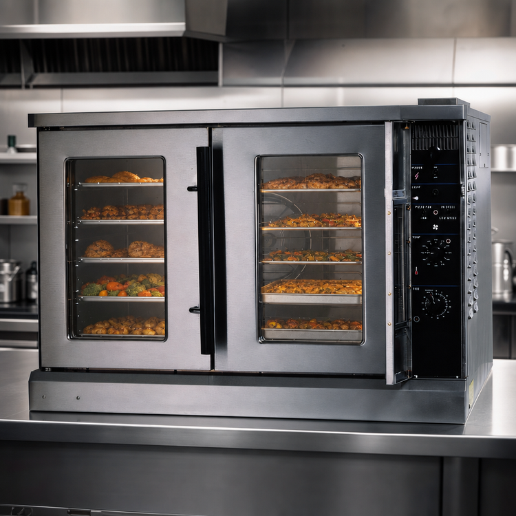 Product image #4 for Lang Strato Series Full-Size Single-Deck Electric Convection Oven, Solid State Controls, 5-Pan Capacity, 11.7 kW