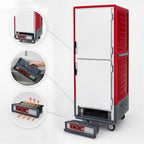Thumbnail image #4 for Metro C5 Insulation Armour C539-CDS-L Full-Height Mobile Heated Holding & Proofing Cabinet, 35-Pan, Dutch Doors, 120V