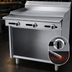Thumbnail image #4 for Garland Cuisine Heavy Duty 36-Inch Gas Griddle Top Range with Thermostatic Controls and Storage Base