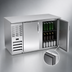 Thumbnail image #4 for Beverage Air Two-Section Solid Door Back Bar Refrigerator, 58-Inch Wide, Self-Contained R290