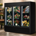Thumbnail image #4 for True Three-Section Floral Merchandiser Refrigerated Display Case with Sliding Glass Doors and LED Lighting