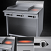 Thumbnail image #4 for Garland Cuisine Series 36-Inch Heavy Duty Gas Combination Top Range with 24-Inch Left Griddle, 12-Inch Hot Top, and Open Storage Base