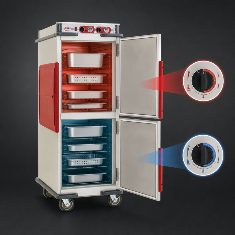 Product image #4 for Metro C5 Transport Armour Heavy-Duty Insulated Full-Height Dual-Cavity Mobile Heated Holding Cabinet