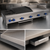 Thumbnail image #4 for Comstock-Castle FHP72-30-2.5RB 72-Inch Countertop Gas Hotplate, Griddle, and Char-Broiler Combination