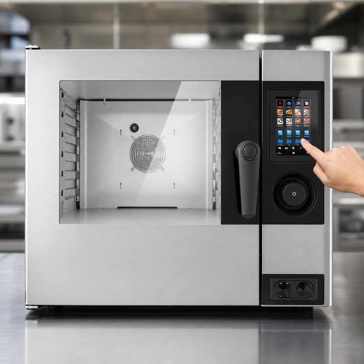 Product image #4 for Lainox Compact Naboo Boilerless Electric Direct Steam Countertop Combi Oven, 6 x 1/1 GN