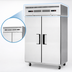 Thumbnail image #4 for Everest Refrigeration ESRF2A 49-5/8 Inch Dual Temperature 2-Section Reach-In Refrigerator/Freezer Combo