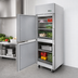 Thumbnail image #5 for Atosa One-Section Top-Mount Reach-In Refrigerator with 2 Solid Half Doors, 21.4 Cu. Ft.