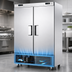 Thumbnail image #4 for Everest Refrigeration 2-Section Dual Temperature Reach-In Refrigerator/Freezer Combo, 48 Cu. Ft., Stainless Steel