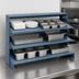 Thumbnail image #4 for Quantum Sloped Bench-Style Pick Rack with 3 Shelves, 36 Inch Wide, 250 lb. Capacity