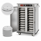 Thumbnail image #5 for FWE / Food Warming Equipment Co., Inc. E-Series E-720 Dual-Heat Banquet Holding Cabinet Cart, Double Doors, 72 Covered Plates