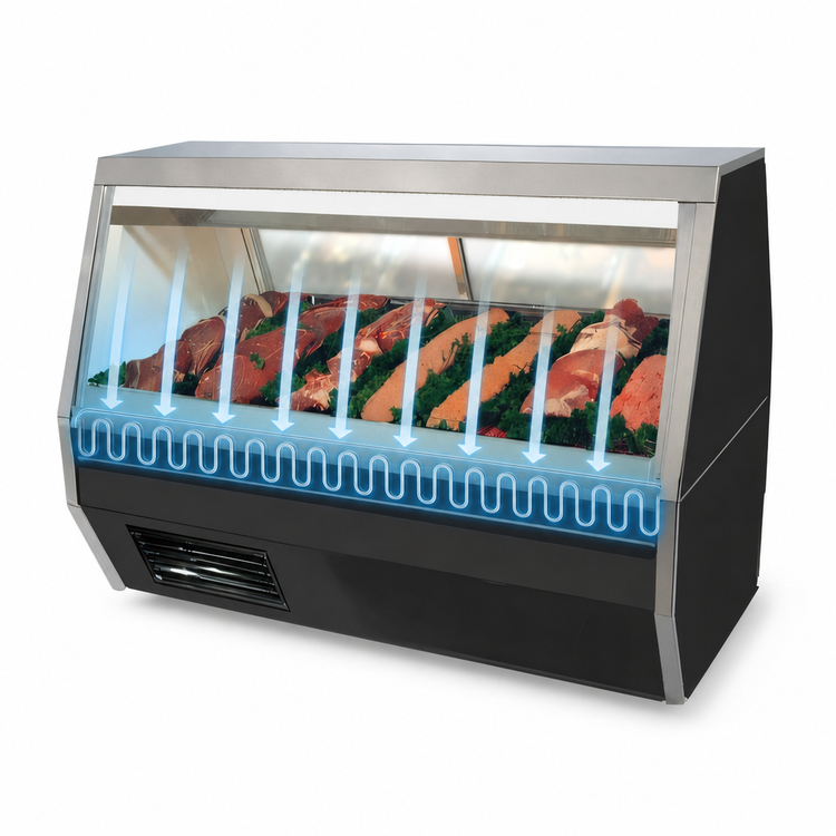 Product image #4 for Howard-McCray 119-Inch Double Duty Red Meat Service Case, Full Service, Remote Refrigeration, LED Lighting