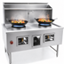 Thumbnail image #4 for Omcan USA 48-Inch Natural Gas 2-Chamber Wok Range with Water-Cooled Top