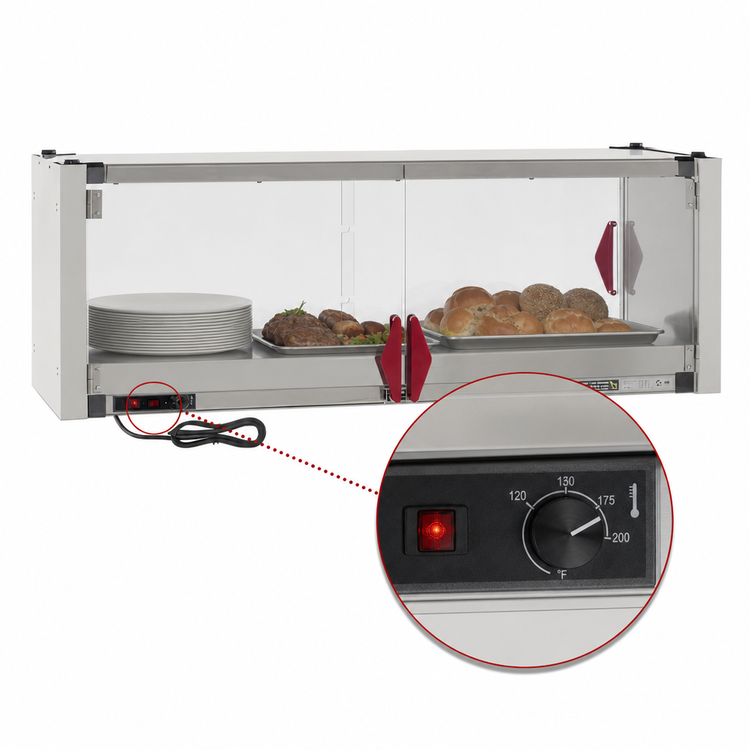 Product image #5 for Metro Super Erecta Hot 48 x 14 Inch Enclosed Heated Shelf Kit, 120V
